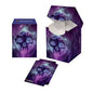 A purple and blue nebula skull art 100+ Deck Box and card sleeve. Brand: Ultra PRO, Item: Celestial Swamp 100+ DECK BOX® for Magic: The Gathering