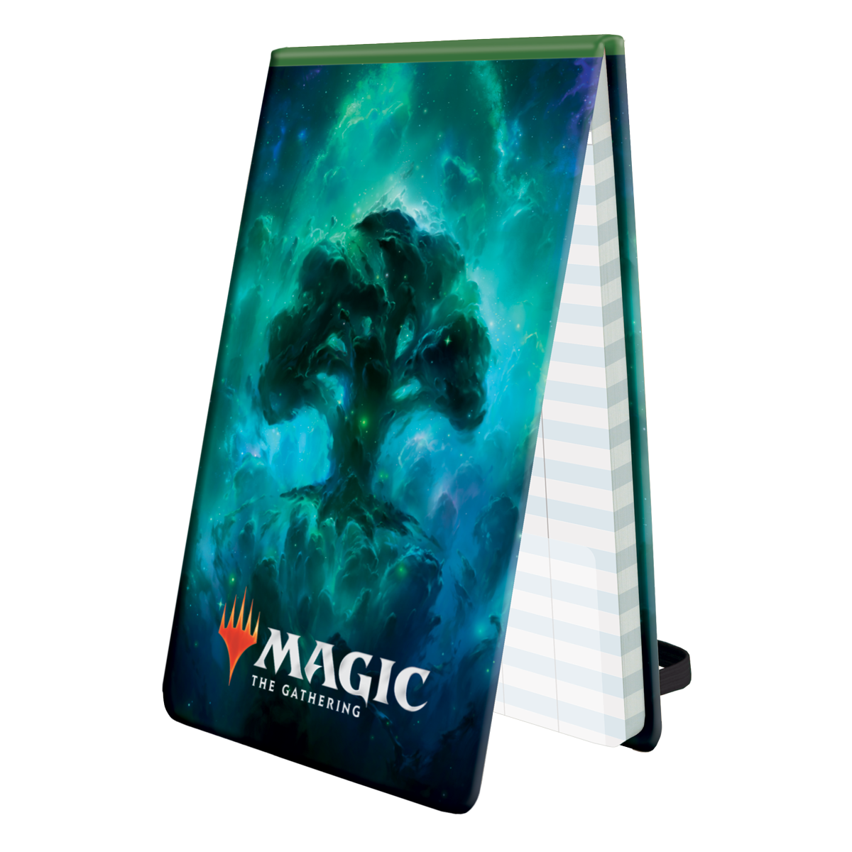 A green and blue Celestial Forest Life Pad for Magic: The Gathering. Brand: Ultra PRO, Item: Celestial Forest Life Pad