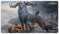 A Magic: The Gathering Standard Gaming Playmat featuring Kaheera, the Orphanguard from Ikoria: Lair of Behemoths. Brand: Ultra PRO, Item: Ikoria: Lair of Behemoths Kaheera, the Orphanguard Standard Gaming Playmat.