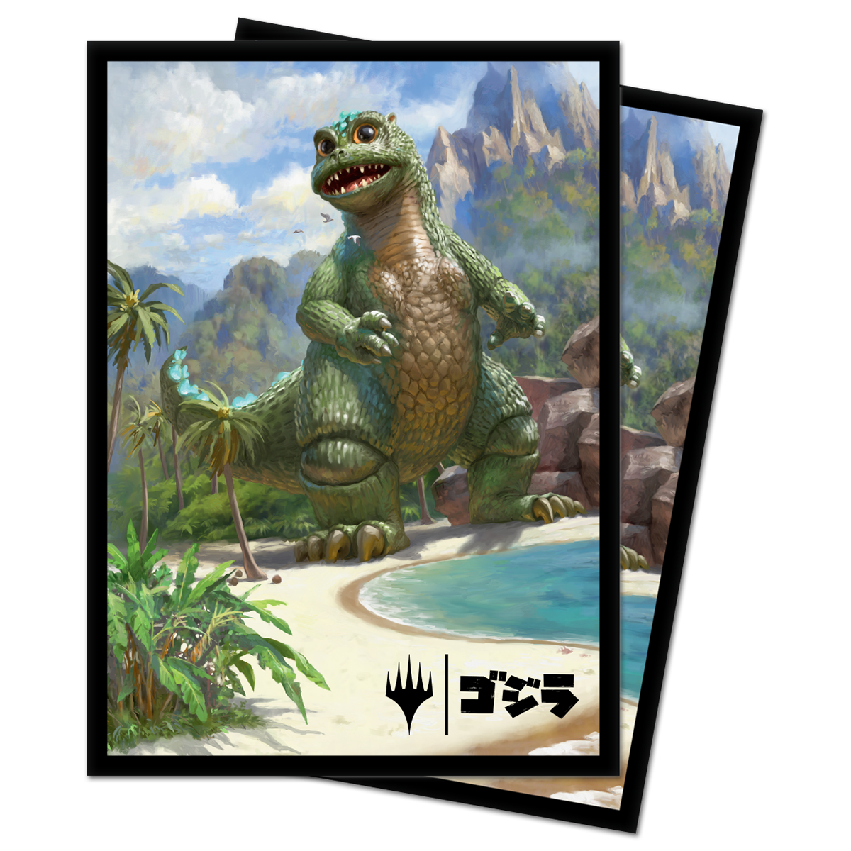 A green Babygodzilla, Ruin Reborn Standard DECK PROTECTOR® Sleeves (100ct) for Magic: The Gathering. Brand: Ultra PRO, Item: Babygodzilla, Ruin Reborn Standard DECK PROTECTOR® Sleeves (100ct).