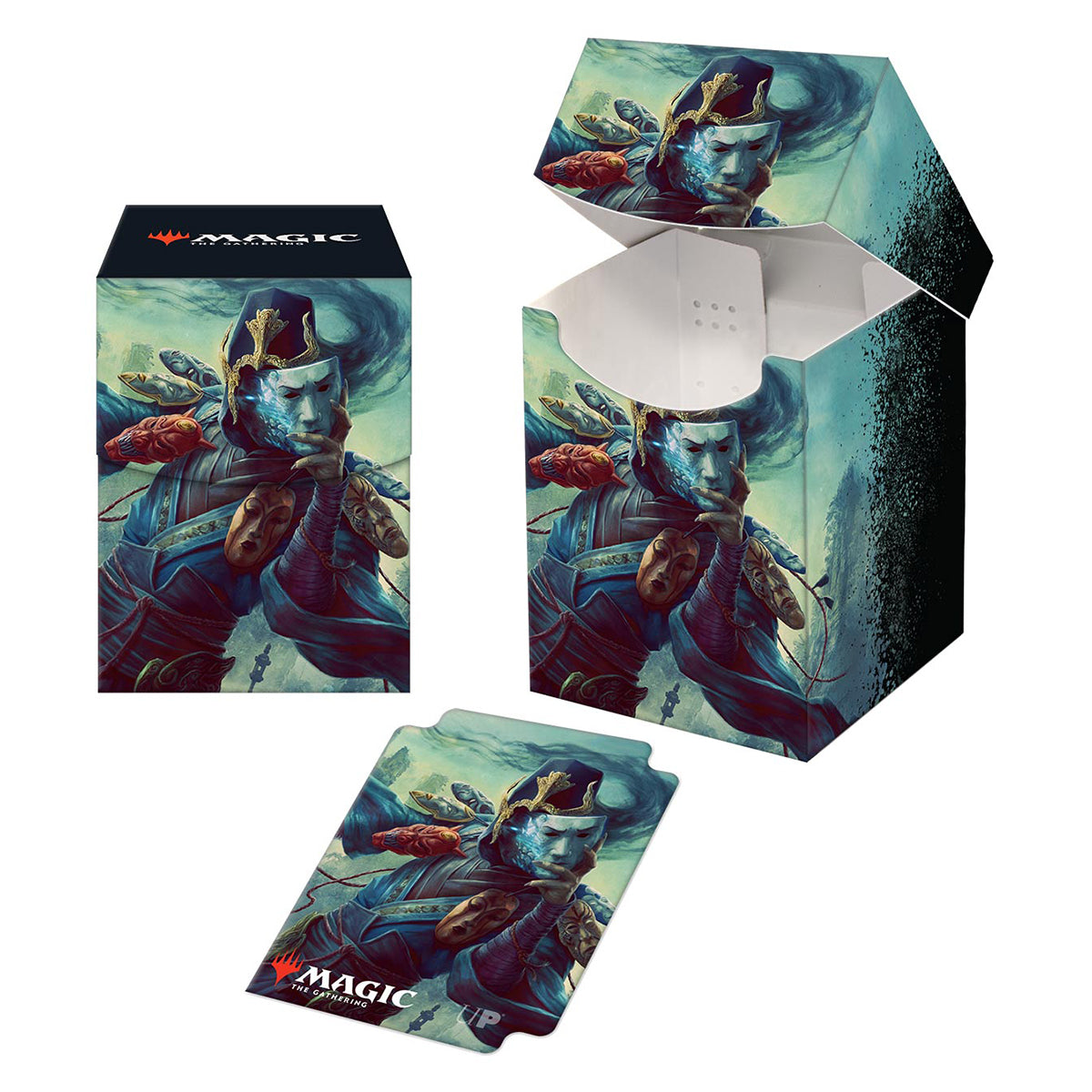 A Magic: The Gathering Commander Legends Sakashima of a Thousand Faces Deck Box and Card Sleeves. Brand: Ultra PRO, Item: Commander Legends Sakashima of A Thousand Faces Commander Combo Box.