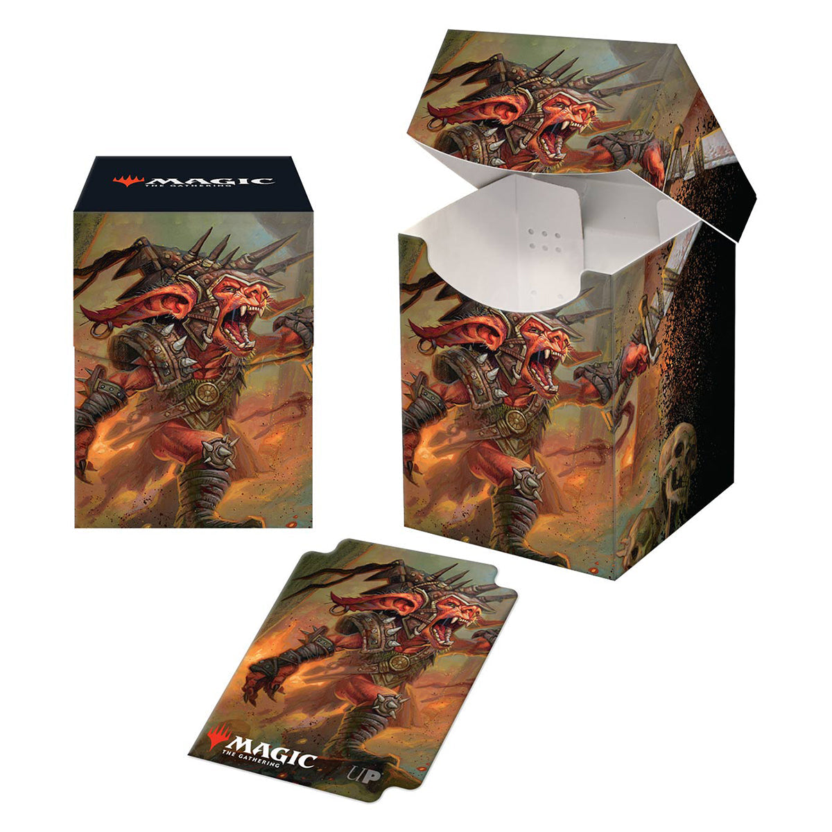 A Magic: The Gathering Commander Legends Rograkh, Son of Rohgahh Deck Box and Card Sleeves. Brand: Ultra PRO, Item: Commander Legends Rograkh, Son of Rohgahh Commander Combo Box.