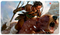 A Magic: The Gathering Commander Legends Tuia Bearclaw Standard Gaming Playmat by Ultra PRO.