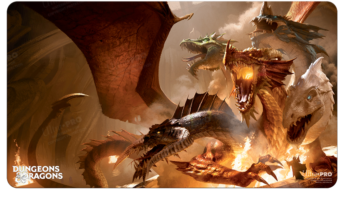 A Dungeons & Dragons The Rise of Tiamat Standard Gaming Playmat. Brand: Ultra PRO, Item: Cover Series The Rise of Tiamat Standard Gaming Playmat for Dungeons & Dragons.