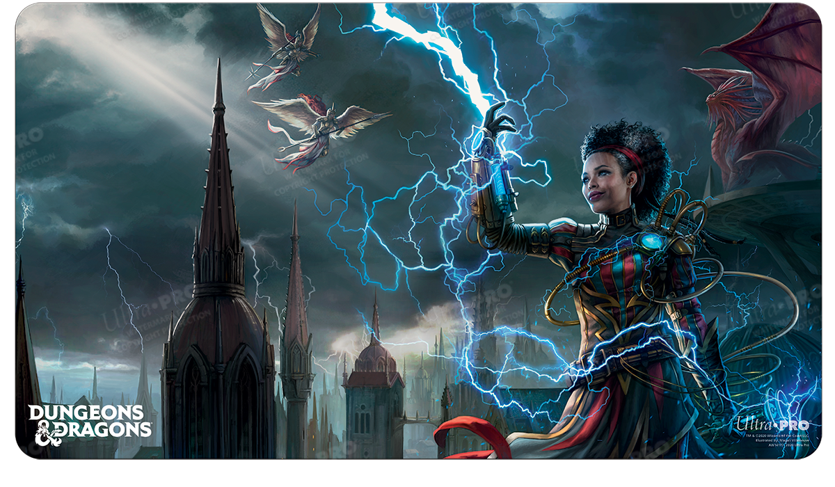 A Dungeons & Dragons Guildmasters' Guide to Ravnica Gaming Playmat by Ultra PRO.