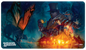 A Dungeons & Dragons The Wild Beyond the Witchlight Standard Gaming Playmat by Ultra PRO. Features a circus theme with a butterfly, a man in a top hat, and a jester.