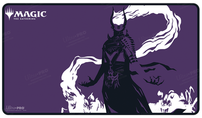 A purple Magic: The Gathering playmat featuring Ashiok. Brand: Ultra Pro, Item: Ashiok Accessories Bundle for Magic: The Gathering.