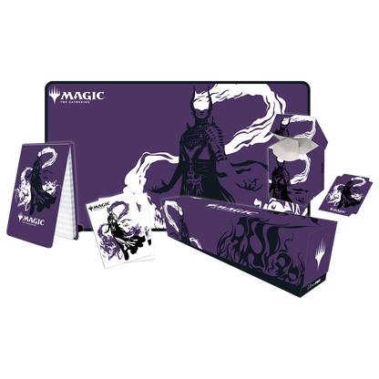 A purple Ashiok Accessories Bundle for Magic: The Gathering. Brand: Ultra PRO, Item: Ashiok Accessories Bundle.