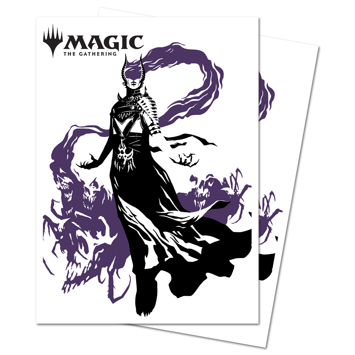 A black and purple Magic: The Gathering Ashiok art print. Brand: Unknown, Item: Ashiok Accessories Bundle.