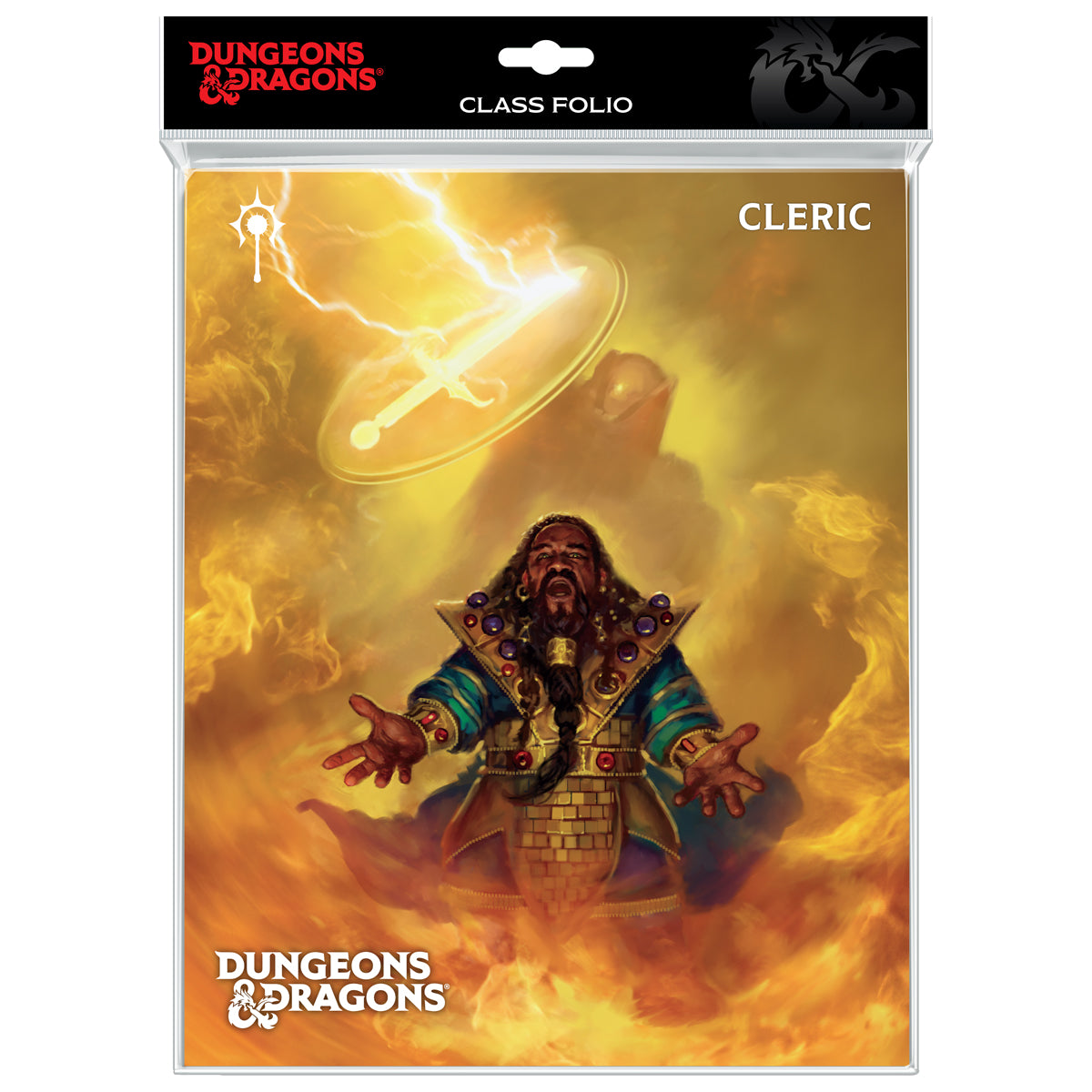 A Dungeons & Dragons Cleric Class Folio with Stickers. Brand: Dungeons & Dragons, Item: Cleric - Class Folio with Stickers for Dungeons & Dragons.