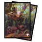 A colorful illustration of Ellywick Tumblestrum playing a lute with forest creatures, Ultra PRO Magic: The Gathering Standard Deck Protector Sleeves.