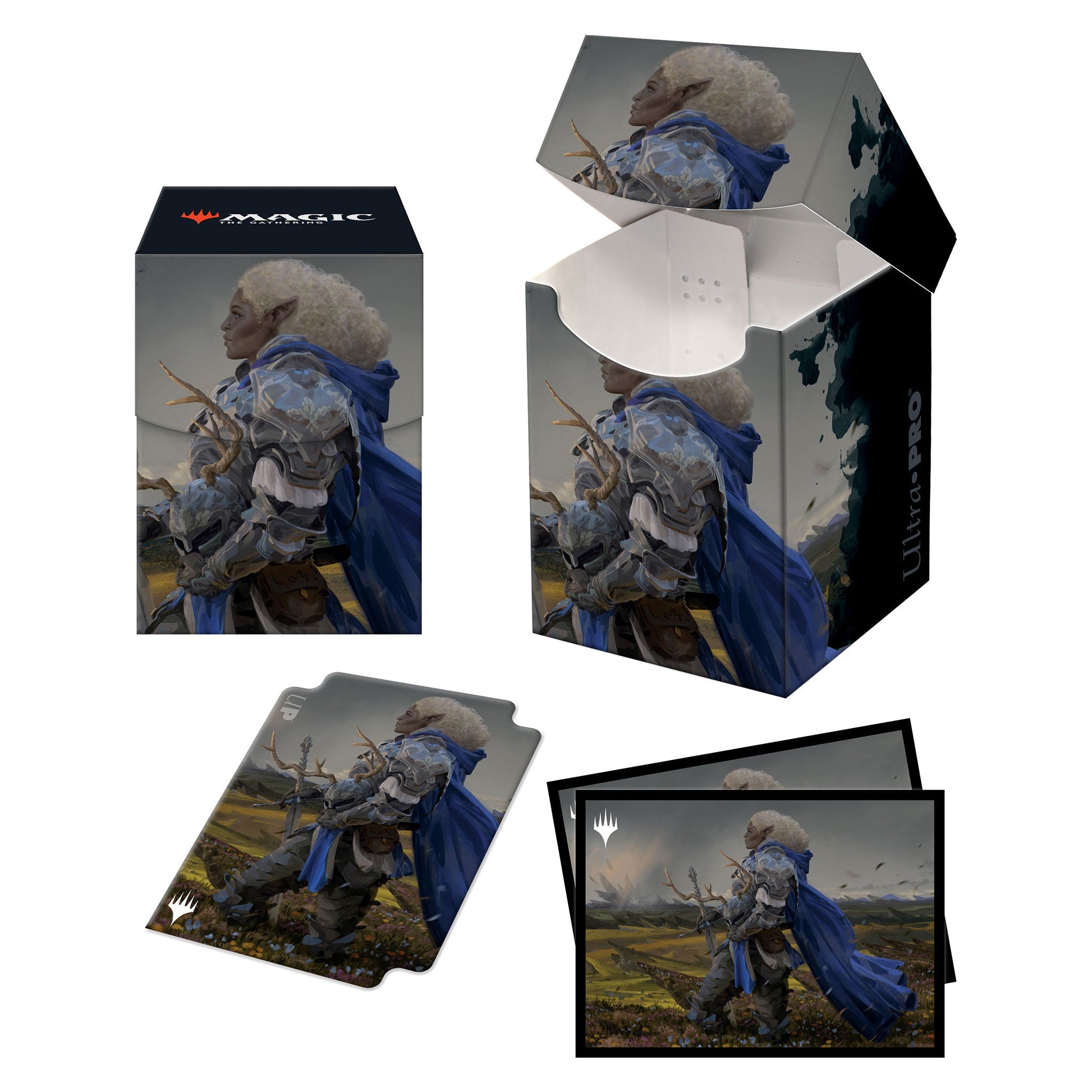 A Magic: The Gathering Commander Combo Box featuring Galea, Kindler of Hope artwork. Brand: Ultra PRO, Item: Commander Adventures in the Forgotten Realms Galea, Kindler of Hope Commander Combo Box.