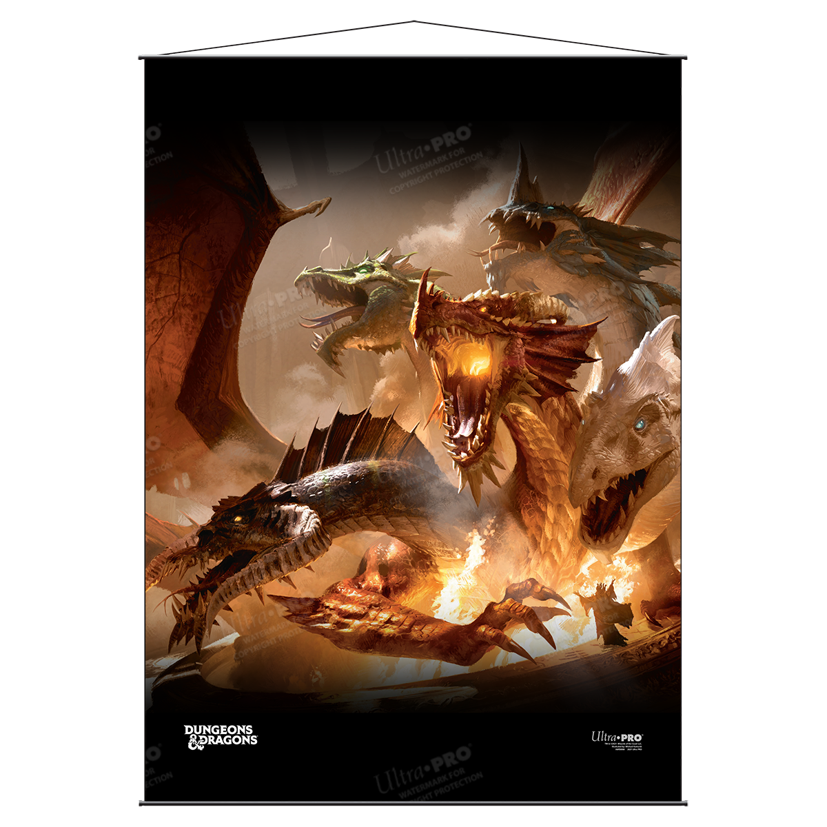 A Dungeons & Dragons Cover Series The Rise of Tiamat Wall Scroll by Ultra PRO.