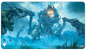 A blue and grey Creeping Inn Standard Gaming Playmat. Brand: Ultra PRO, Item: Innistrad: Midnight Hunt Creeping Inn Standard Gaming Playmat for Magic: The Gathering