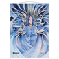 A blue and gold mystical archive wall scroll featuring the "Day of Judgment" artwork for Magic The Gathering. Brand: Ultra PRO, Item: Day Of Judgment Mystical Archive Wall Scroll.