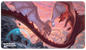 A Dungeons & Dragons Standard Gaming Playmat featuring a battle between red and white dragons with adventurers protected by a magical shield. Brand: Ultra PRO, Item: Cover Series Fizban's Treasury of Dragons Standard Gaming Playmat.