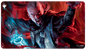 A dark fantasy Standard Gaming Playmat featuring Odric, Blood-Cursed from Magic: The Gathering. Brand: Ultra PRO, Item: Innistrad: Crimson Vow Odric, Blood-Cursed Standard Gaming Playmat.