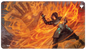 A fiery Magic: The Gathering "Mana Drain" Standard Gaming Playmat by Ultra PRO, featuring a sorceress casting a spell.