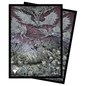 A dark fantasy illustration of winged figures and skeletal creatures on Ultra PRO Double Masters Damnation Standard Deck Protector Sleeves.