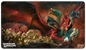 A Dungeons & Dragons themed playmat featuring multiple dragons and an army of adventurers. Brand: Ultra PRO, Item: Cover Series Tyranny of Dragons Standard Gaming Playmat