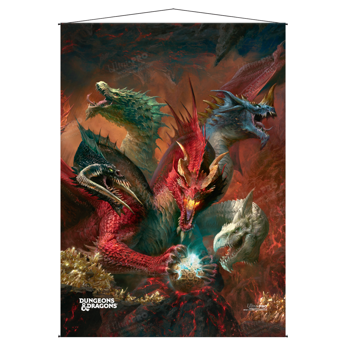 A Dungeons & Dragons Cover Series Tyranny of Dragons Wall Scroll by Ultra PRO.