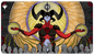 A stained glass style Dominaria United Sheoldred, the Apocalypse Standard Gaming Playmat. Brand: Ultra PRO, Item: Dominaria United Sheoldred, the Apocalypse Standard Gaming Playmat for Magic: The Gathering