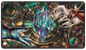 A stylized Dominaria United Planeswalker Symbol Playmat. Brand: Ultra PRO, Item: Dominaria United Stylized Planeswalker Symbol Stitched Standard Gaming Playmat for Magic: The Gathering