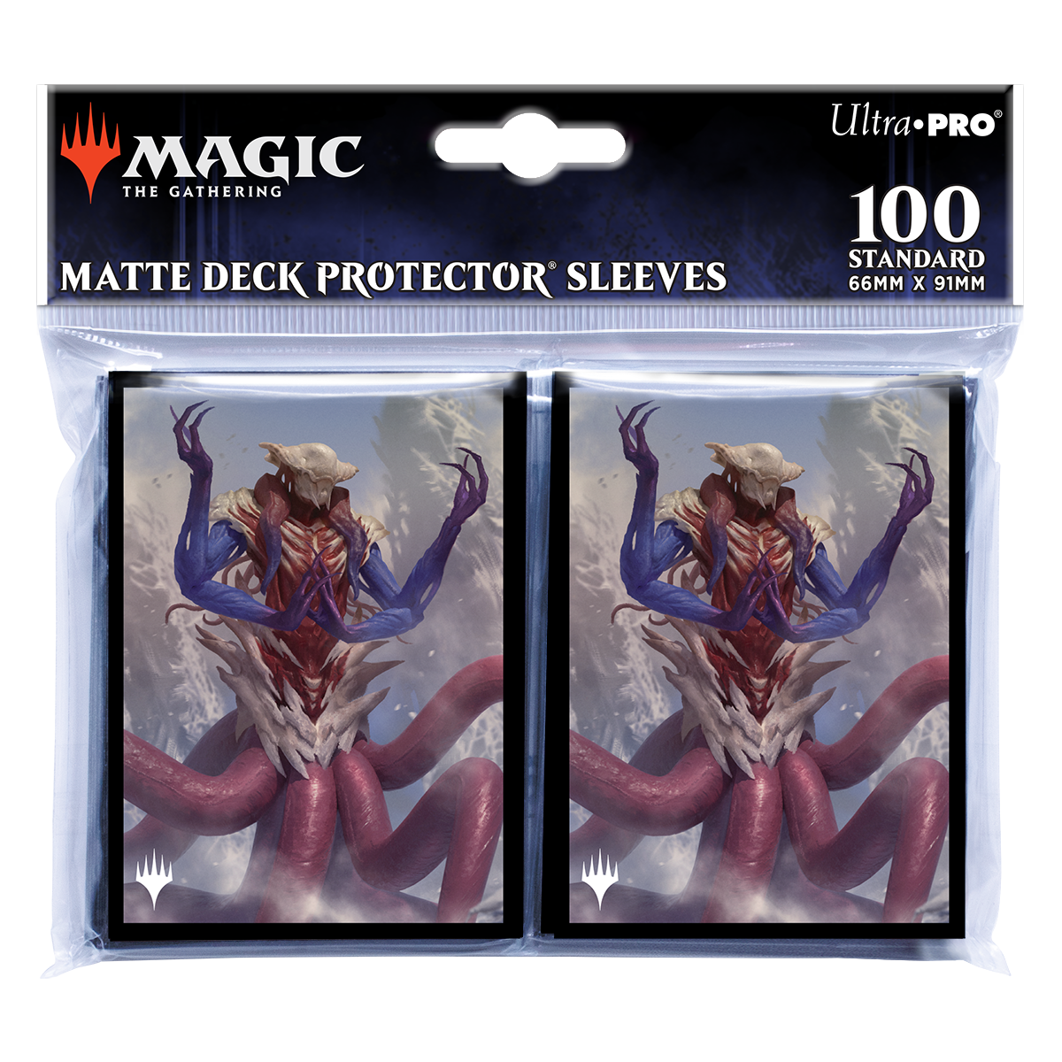 A matte deck protector sleeves. Brand: Ultra•PRO, Item: Magic: The Gathering Commander Masters Zhulodok, Void Gorger Standard DECK PROTECTOR® Sleeves (100ct)