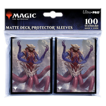 A matte deck protector sleeves. Brand: Ultra•PRO, Item: Magic: The Gathering Commander Masters Zhulodok, Void Gorger Standard DECK PROTECTOR® Sleeves (100ct)
