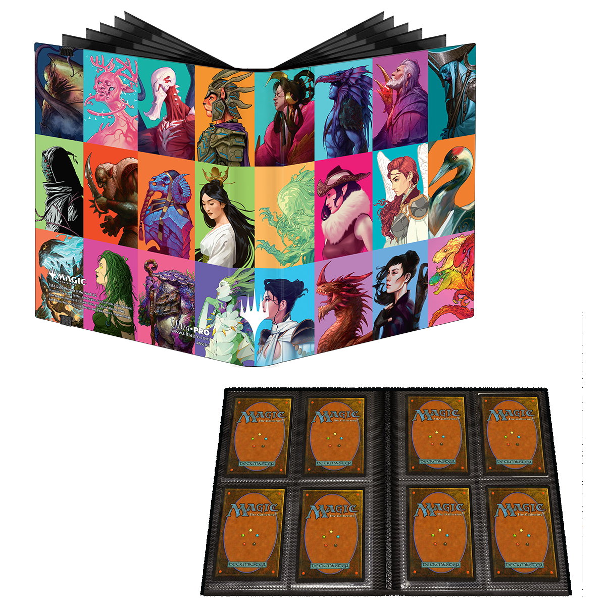A Commander Masters Pop Collage 4-Pocket PRO-BINDER for Magic: The Gathering. Brand: Ultra PRO, Item: Commander Masters Pop Collage 4-Pocket PRO-BINDER.
