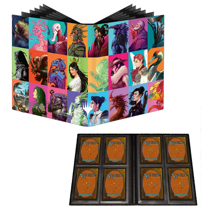 A Commander Masters Pop Collage 4-Pocket PRO-BINDER for Magic: The Gathering. Brand: Ultra PRO, Item: Commander Masters Pop Collage 4-Pocket PRO-BINDER.