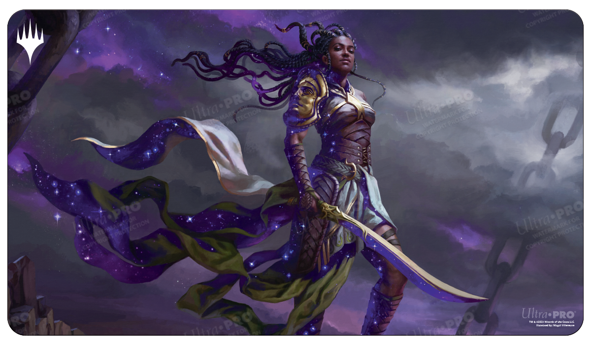 A purple and starry Anikthea, Hand of Erebos Standard Gaming Playmat. Brand: Ultra PRO, Item: Commander Masters Anikthea, Hand of Erebos Standard Gaming Playmat for Magic: The Gathering