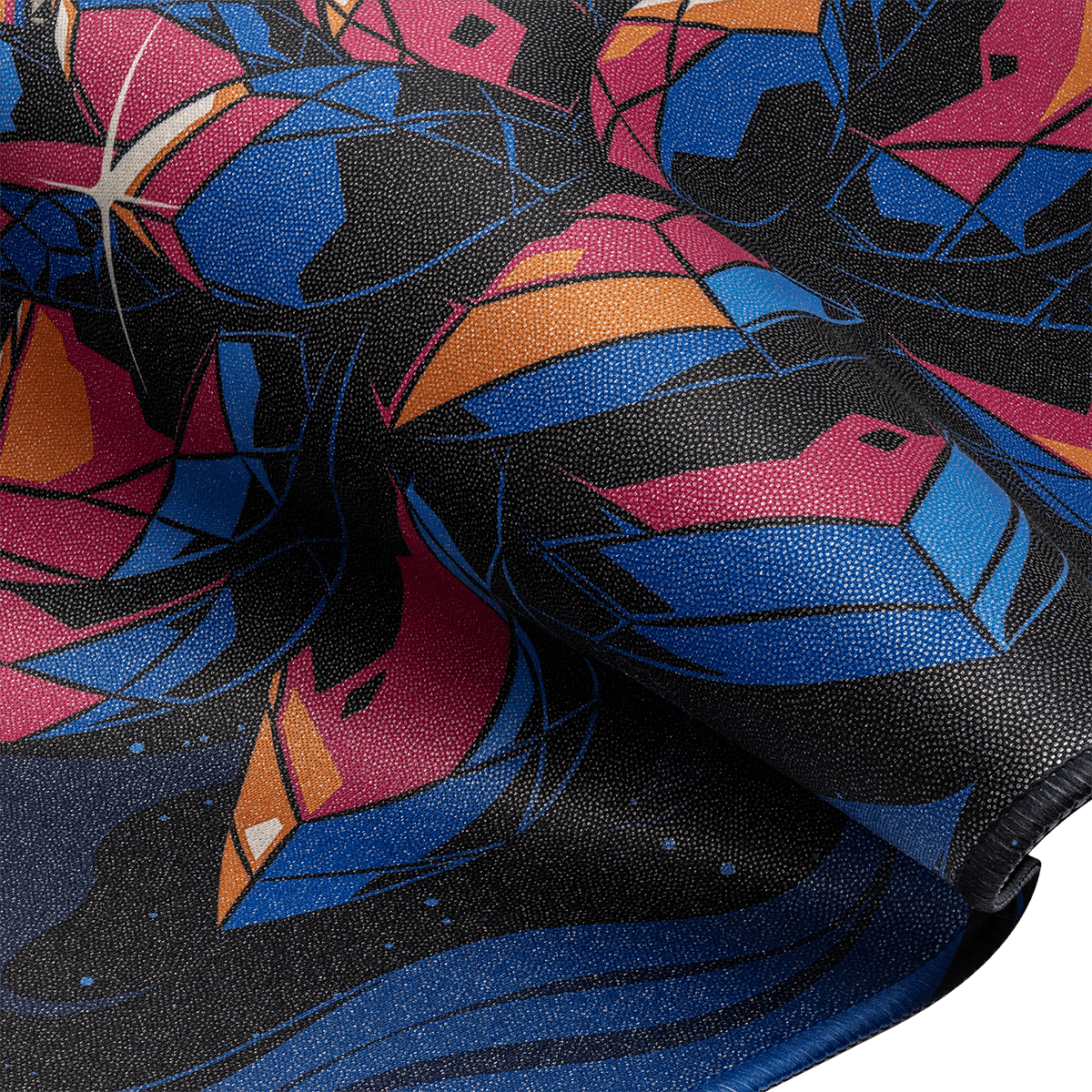 A colorful abstract design Standard Gaming Playmat. Brand: Commander Masters, Item: Jeweled Lotus HOLOFOIL® Standard Gaming Playmat for Magic: The Gathering.