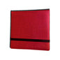 A Red 12 Pocket Dragon Hide Binder. Brand: Legion Supplies, Item: 3X4 12 Pocket Dragon Hide Red Binder.