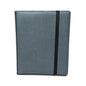 A Grey 4-Pocket Dragon Hide Binder. Brand: Legion Supplies, Item: 4 Pocket Dragon Hide Grey Binder.