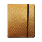 A Gold Dragon Hide 4-Pocket Binder. Brand: Legion Supplies, Item: 4 Pocket Dragon Hide Gold Binder.