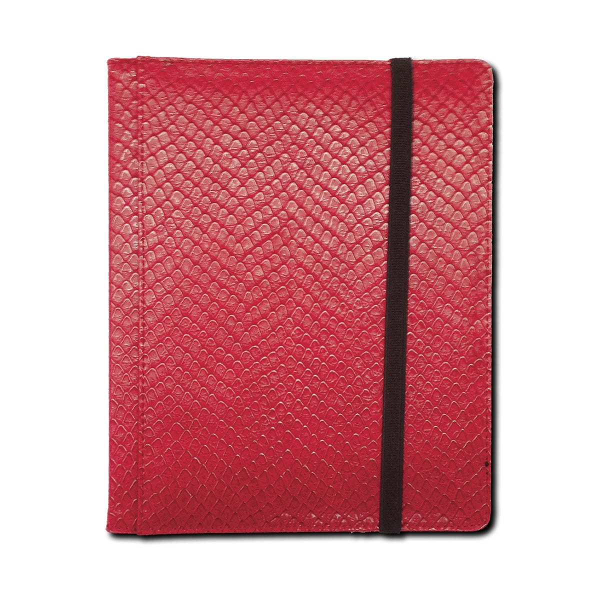 A Red Dragon Hide 4-Pocket Binder. Brand: Legion Supplies, Item: 4 Pocket Dragon Hide Red Binder.
