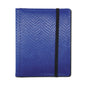 A blue Dragon Hide 4-pocket binder. Brand: Legion Supplies, Item: 4 Pocket Dragon Hide Blue Binder.