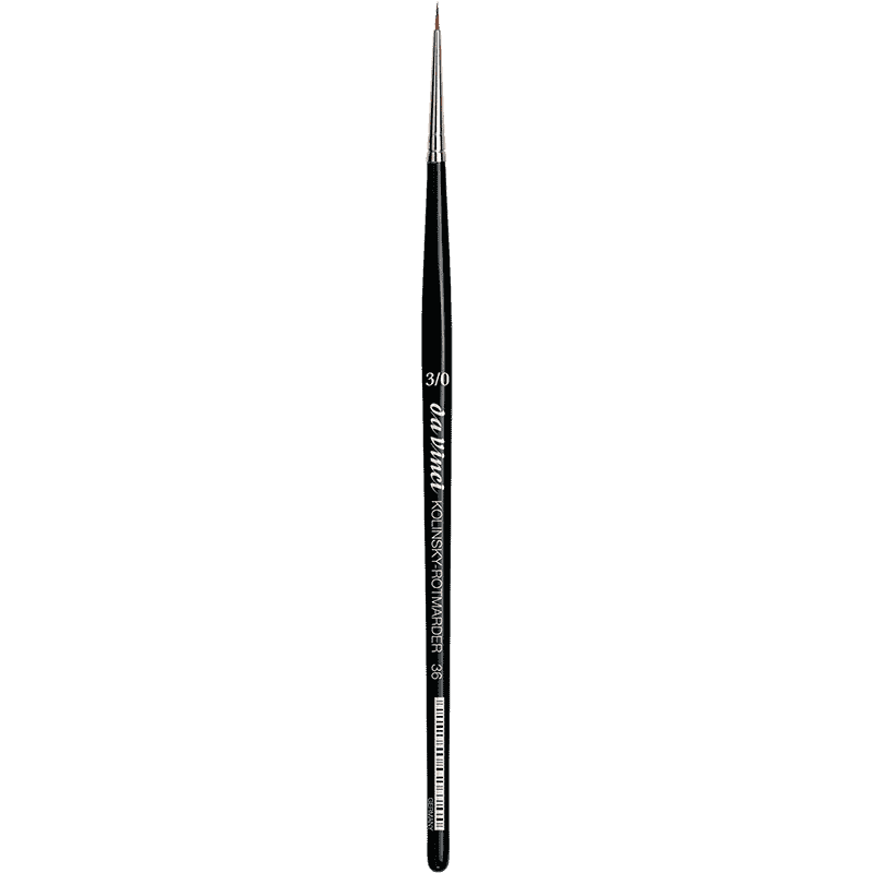 A da Vinci Kolinsky Series 36 Red Sable Watercolor Brush - Size 3/0