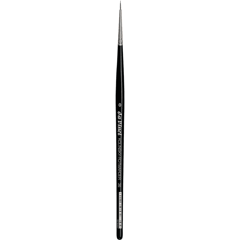 A da Vinci Kolinsky Series 36 Red Sable Watercolor Brush - Size 0
