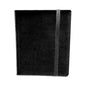 A black Dragon Hide 9-pocket binder. Brand: Legion Supplies, Item: 9 Pocket Dragon Hide Black Binder.