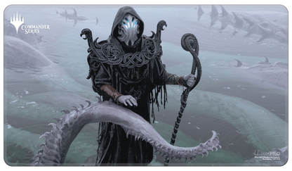 A dark, mystical Commander Series #1: Mono - Orvar Stitched Standard Gaming Playmat for Magic: The Gathering by Ultra PRO.