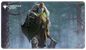 A green and brown Commander Series #1: Mono - Fynn Stitched Standard Gaming Playmat. Brand: Ultra PRO, Item: Commander Series #1: Mono - Fynn Stitched Standard Gaming Playmat for Magic: The Gathering