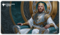 A regal king sitting on a throne, depicted on the Commander Series #1: Mono - Kenrith HOLOFOIL® Standard Gaming Playmat. Brand: Ultra PRO, Item: Commander Series #1: Mono - Kenrith HOLOFOIL® Standard Gaming Playmat for Magic: The Gathering