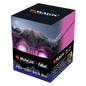A black and purple Magic: The Gathering x Fallout PRO-100+ Deck Box featuring The Wise Mothman. Brand: Ultra PRO, Item: Fallout The Wise Mothman 100+ DECK BOX