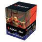 A black and red Magic: The Gathering x Fallout PRO-100+ Deck Box featuring Caesar, Legion's Emperor. Brand: Ultra PRO, Item: Fallout Caesar, Legion’s Emperor 100+ DECK BOX® for Magic: The Gathering