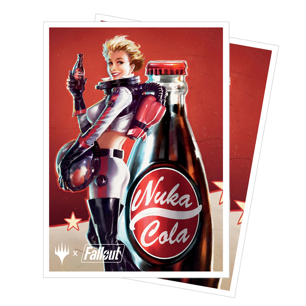 A Fallout Nuka-Cola Pinup 105ct APEX DECK PROTECTOR Sleeves for Magic: The Gathering. Brand: Ultra PRO, Item: Fallout Nuka-Cola Pinup 105ct APEX DECK PROTECTOR Sleeves for Magic: The Gathering