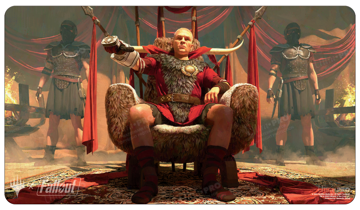 A Fallout Caesar, Legion’s Emperor Standard Gaming Playmat. Brand: Ultra PRO, Item: Fallout Caesar, Legion’s Emperor Standard Gaming Playmat for Magic: The Gathering.