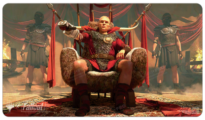 A Fallout Caesar, Legion’s Emperor Standard Gaming Playmat. Brand: Ultra PRO, Item: Fallout Caesar, Legion’s Emperor Standard Gaming Playmat for Magic: The Gathering.