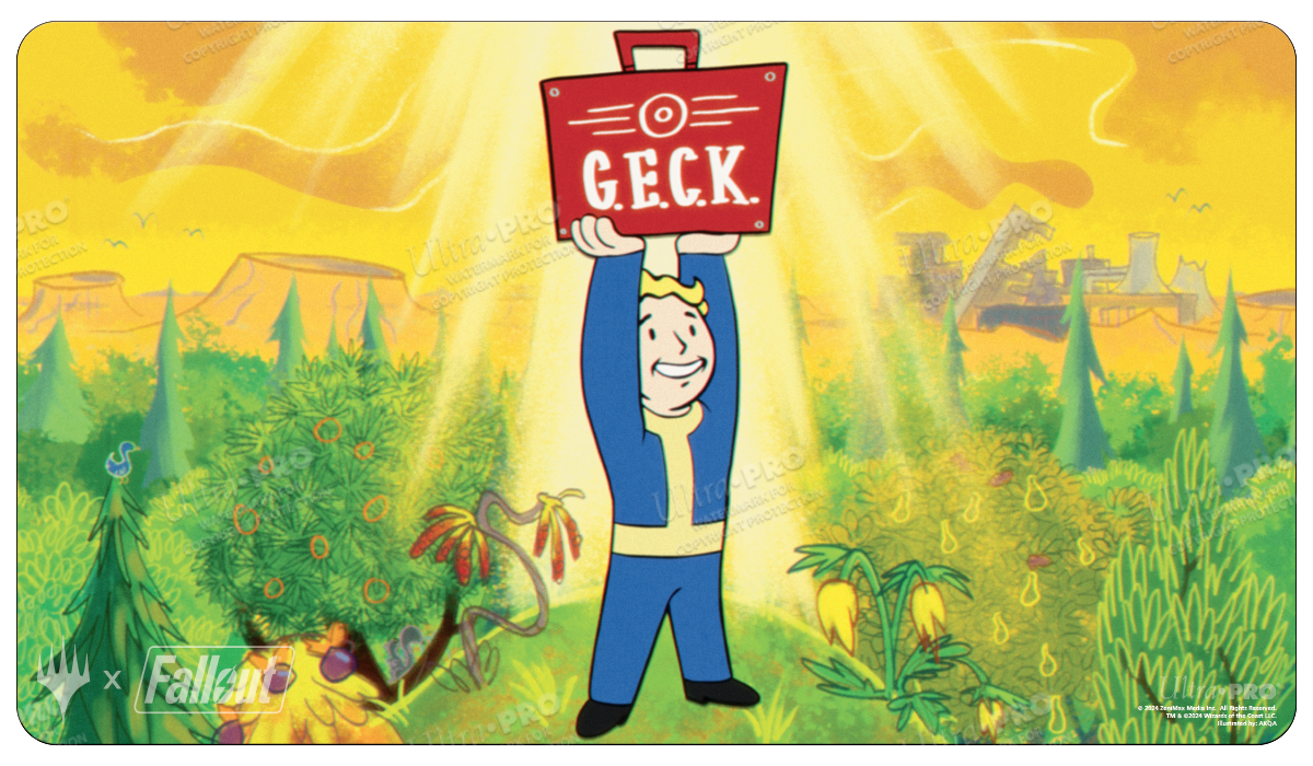 A Fallout Crucible of Worlds Standard Gaming Playmat. Brand: Ultra PRO, Item: Fallout Crucible of Worlds Standard Gaming Playmat for Magic: The Gathering.